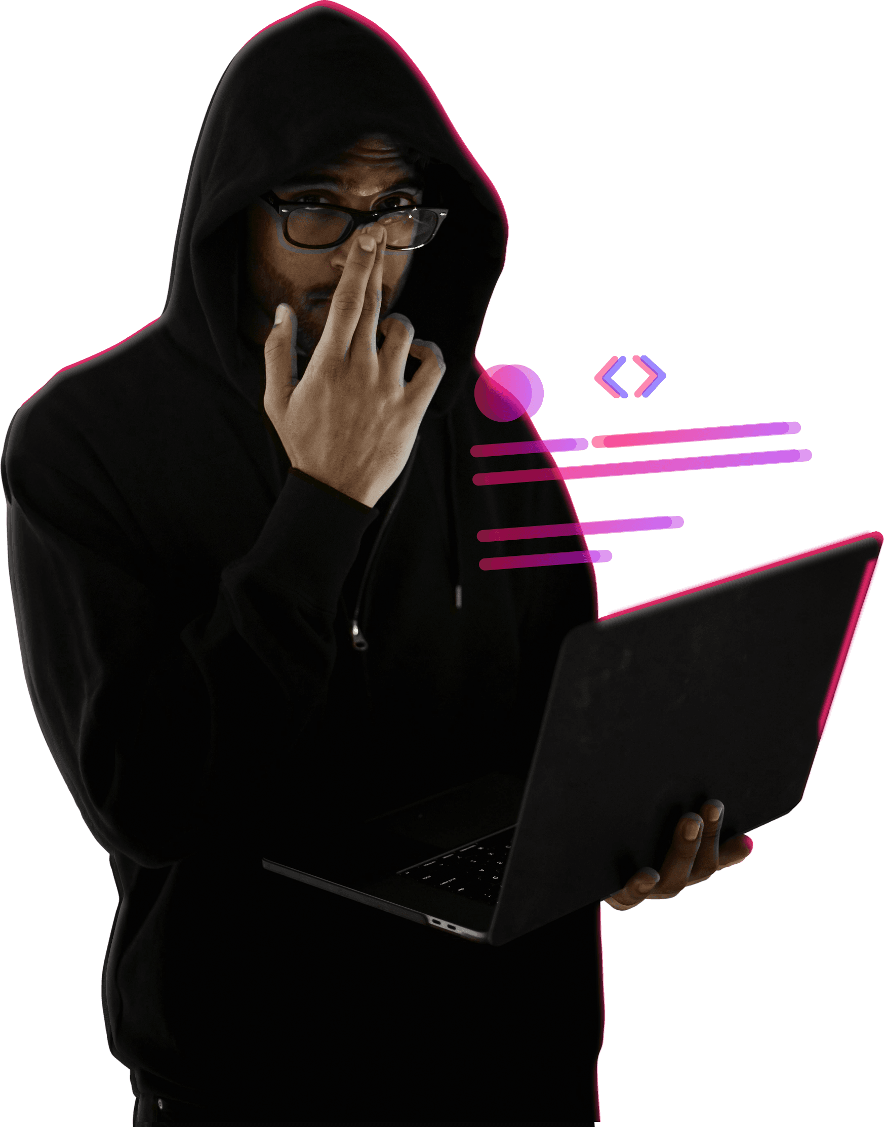 Man with laptop