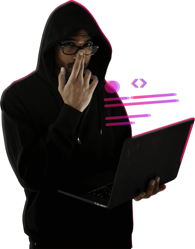 Man with laptop